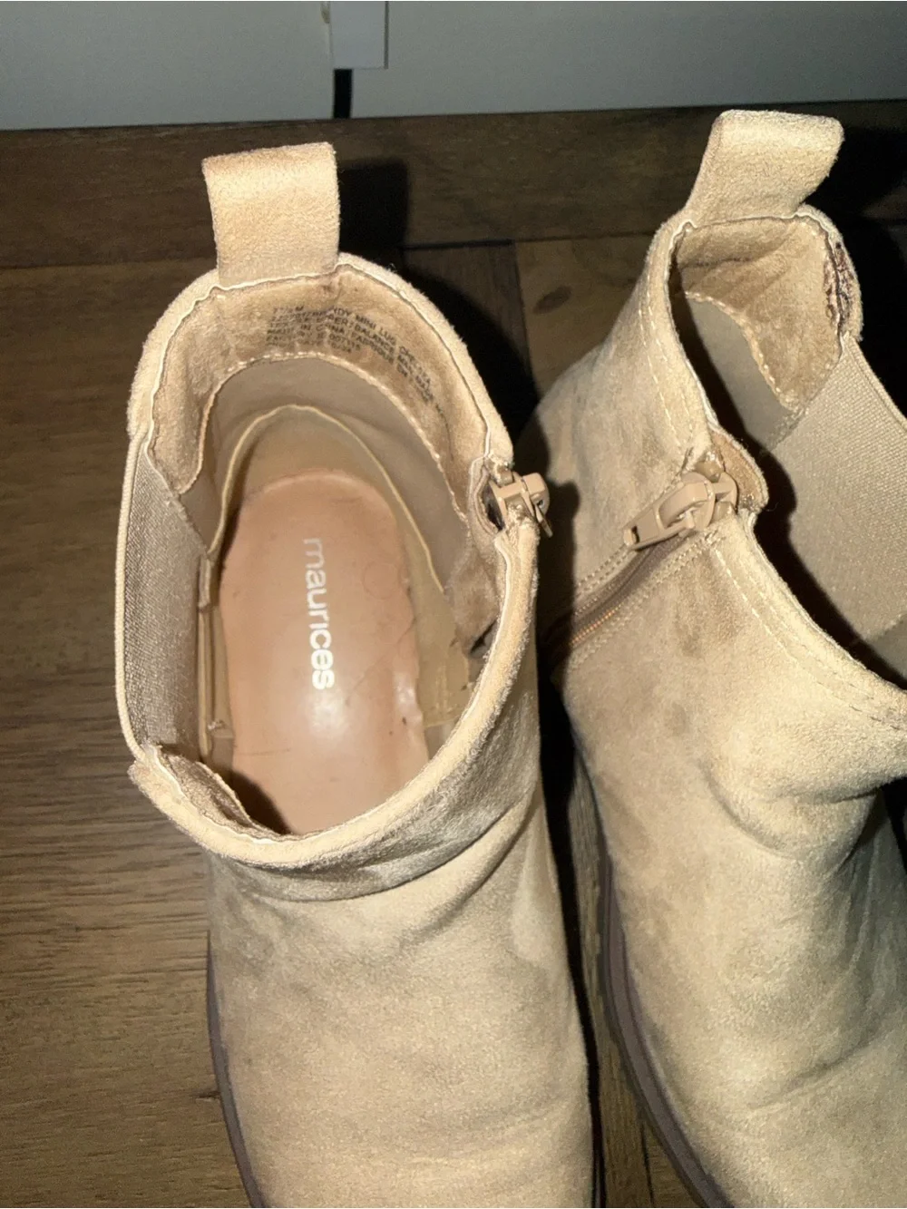 Ankle Boots in Beige